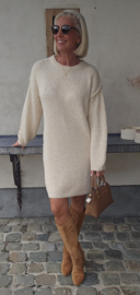 MANDINE midi knit dress cream