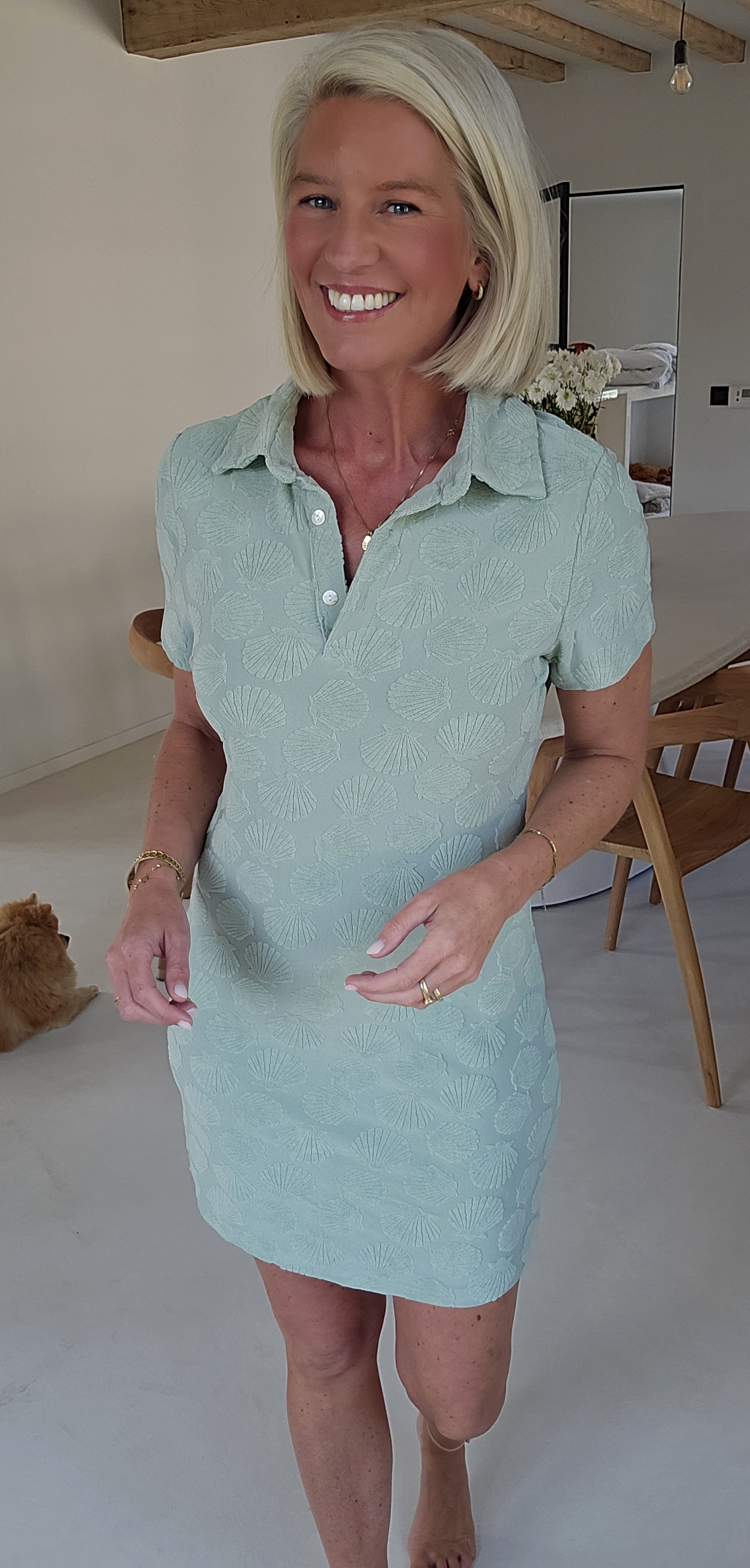 JOLIA terry dress soft mint