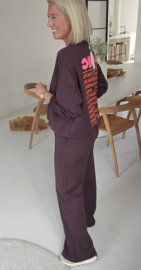 ICONIC sweatshirt chocolat