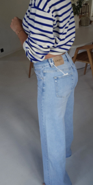 MARIANDE wide leg jeans light blue tall line