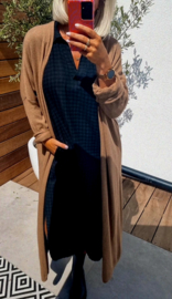 BO basic knit maxi cardigan camel