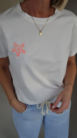 STARFISH cotton T-shirt neon pink