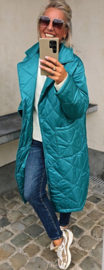 ANDA maxi jacket teal