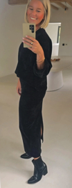 MANDA velvet set black
