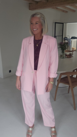 CECILIA suit pants pastel pink