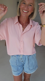 MIA short-sleeved shirt salmon pink