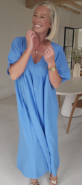 RIMINI maxi tetra dress blue