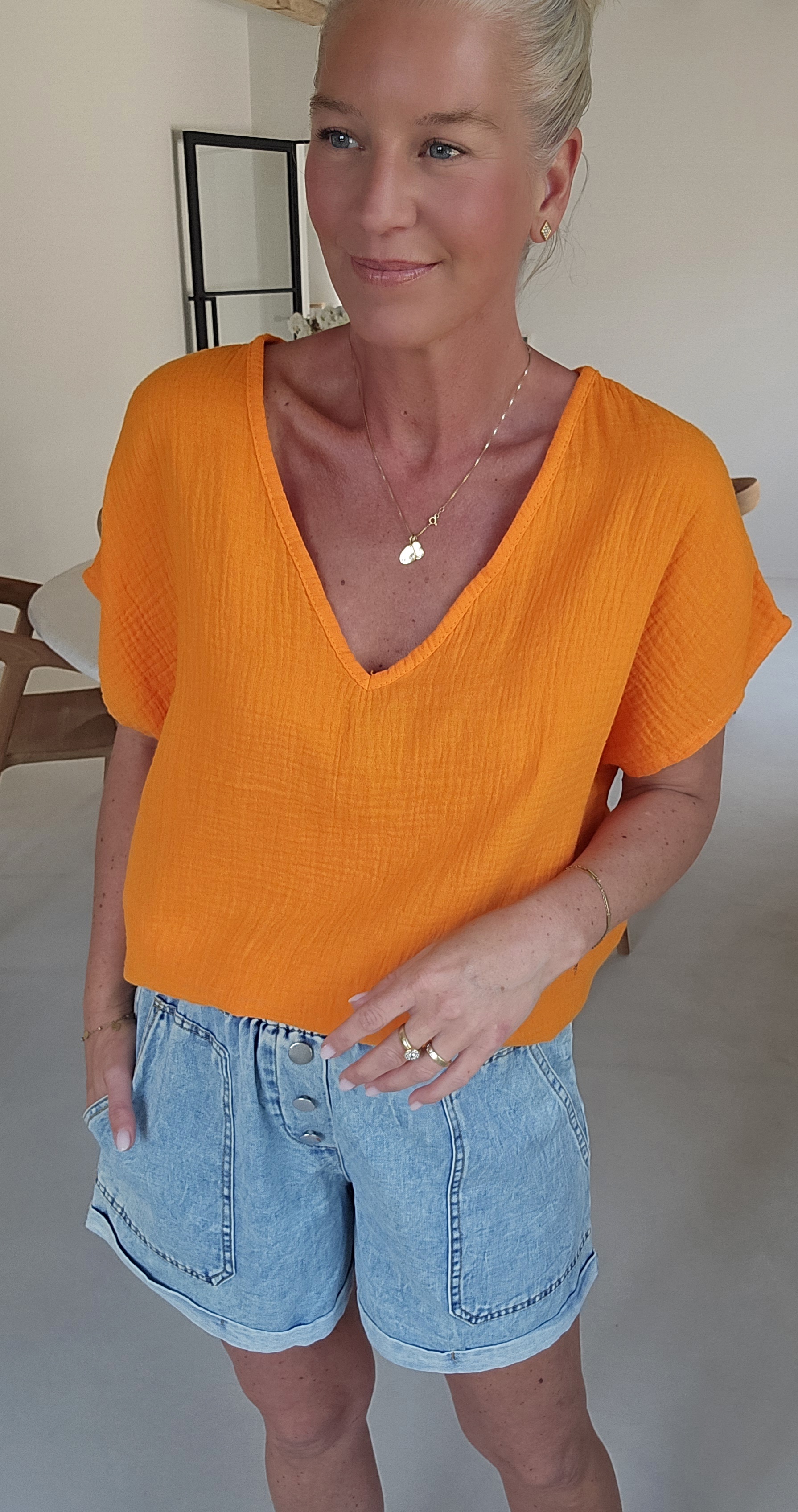 AMALFI tetra tee orange