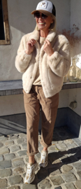 TOVI faux-fur coat beige