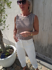 RORY striped top chocolat