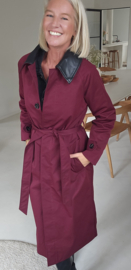 CHRISTA trench coat burgundy