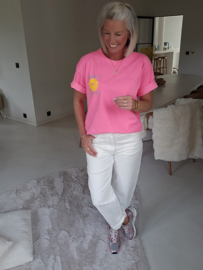 L'AMOUR AU SOLEIL tee neon pink