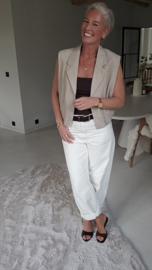 KAAT sleeveless jacket beige