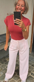 SANDI suit pants soft pink