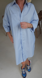 AUDREY shirt dress soft blue