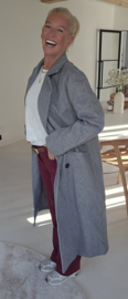 CARLI maxi coat grey