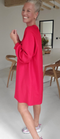 ARIEL sweatshirt dress red