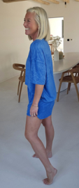 DANA terry T-shirt royal blue