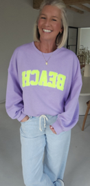 BEACH sweatshirt lilac