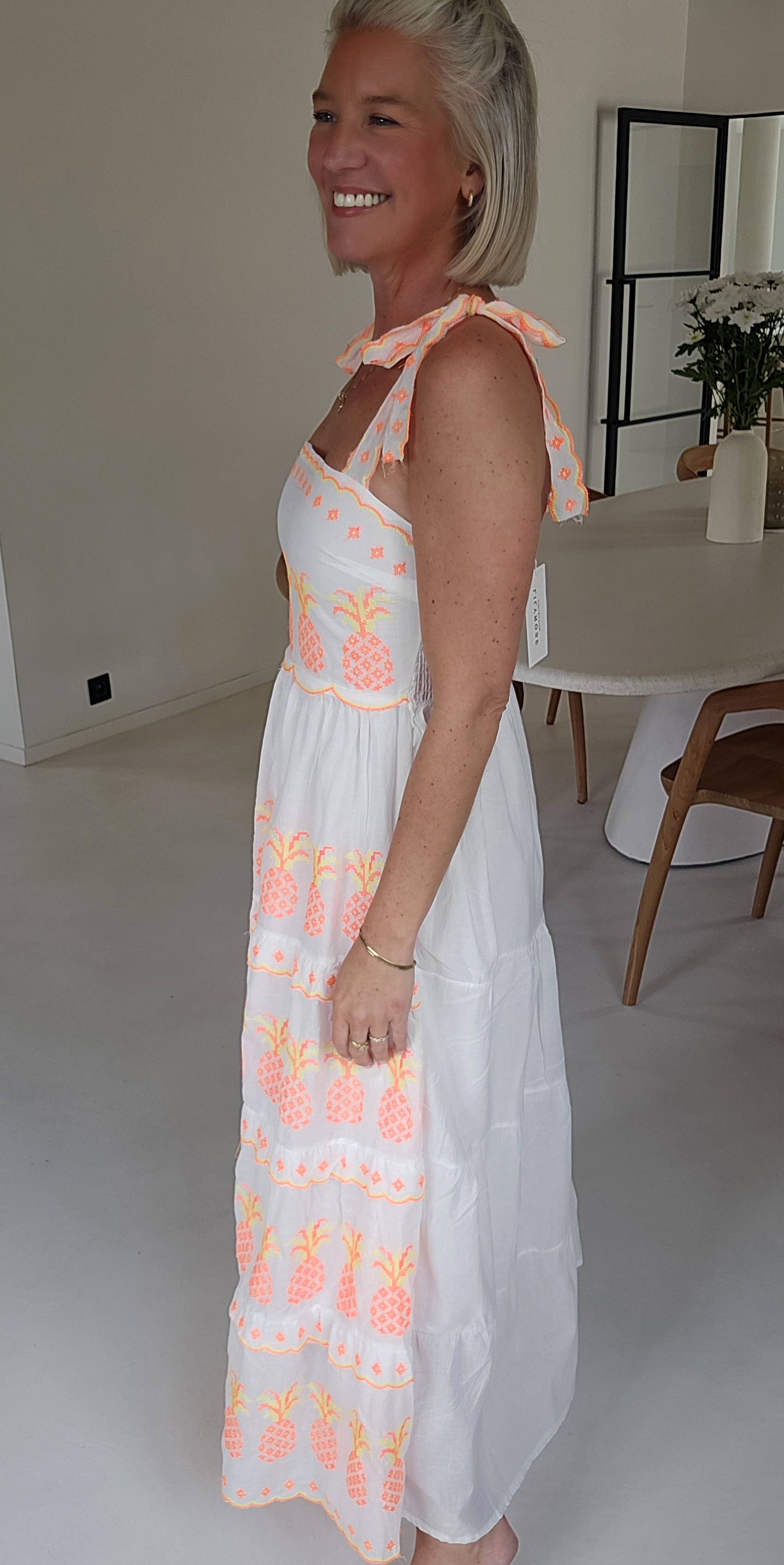 PINEAPPLE maxi cotton dress