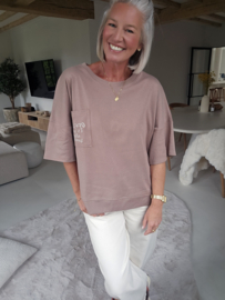 OFFLINE cotton tee taupe