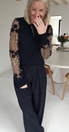 GLAM TIME knit black