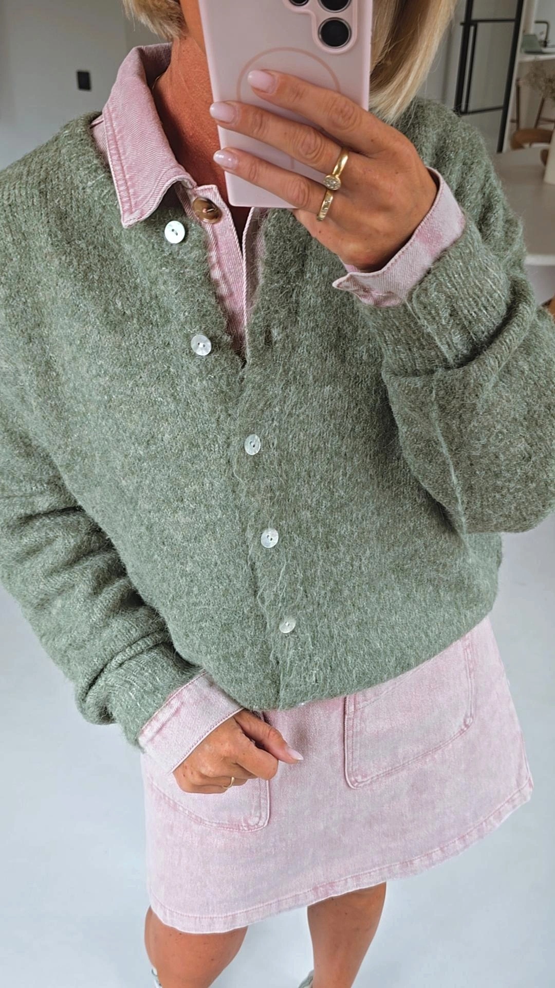 LIESJE cardigan olive