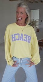 BEACH sweatshirt yellow