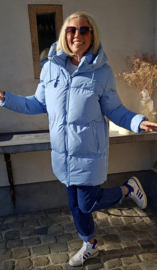 TRIX shorter winter puffer coat blue