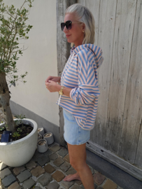 AMY summer hoodie blue