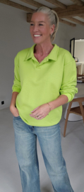 BRIGITTE collar sweatshirt lime