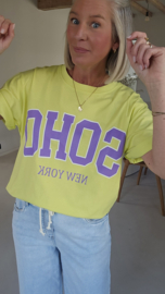 SOHO cotton T-shirt soft yellow
