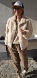TOVI faux-fur coat beige
