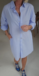 FAYE shirt dress soft blue