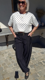 ANNIC barrel pants black