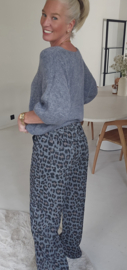 JOELIA wide leg corduroy pants leo grey