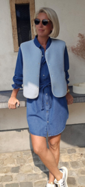 BIA sleeveless teddy jacket soft blue