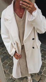TRUDY maxi  coat ecru