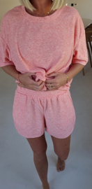 DANA terry shorts peach
