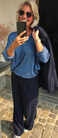BUYorCRY summer knit jeans blue
