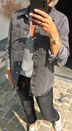 FLORI jeans shirt/jacket grey