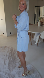 FAY tailored short blue