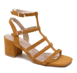 BELLA suede sandals camel