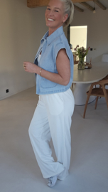 SANNE sleeveless jeans jacket soft blue