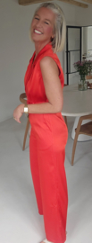 HEAVEN silky jumpsuit red