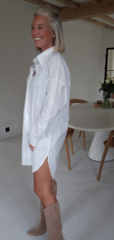 BASIC shirt dress white