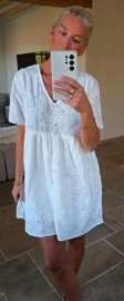 LUNETTA cotton dress white