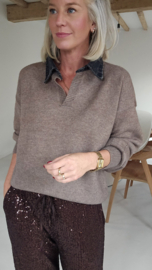 CAMILLA shirt knit taupe