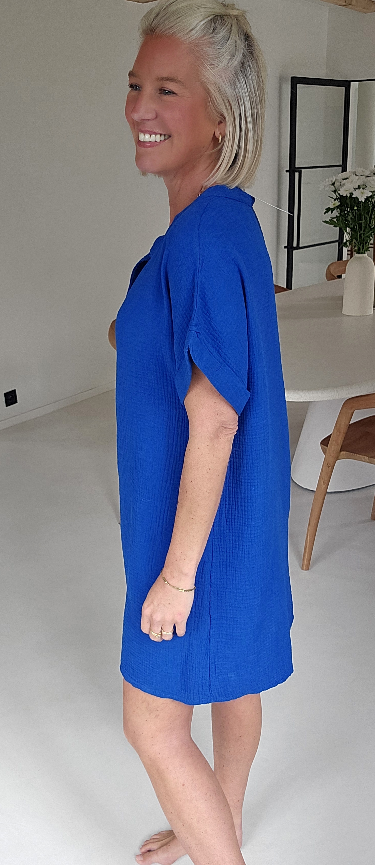 JOYOSA tetra dress royal blue