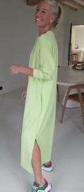 CELIA maxi sweatshirt dress lime